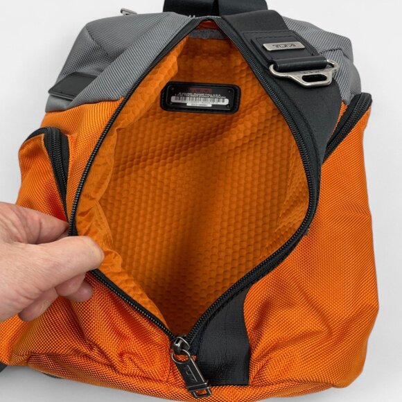 Tumi Alpha Bravo Monterey Sling Gray Orange One Size 22318goh Bag Backpack - Picture 2 of 14